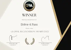 Global recognition award for Drive 4 pass Driving School